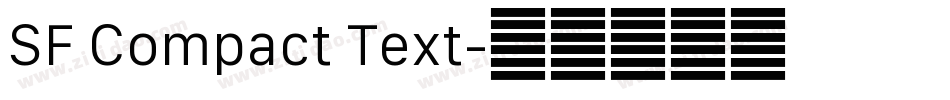 SF Compact Text字体转换
